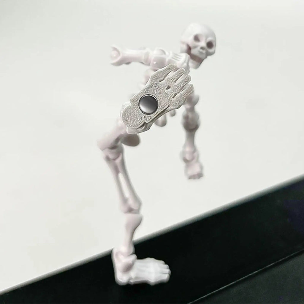 Halloween Skeleton Movable Doll Human Bone Figure Ornament for Outdoor Table Workplace Indoor Entryway Teaching Display Home Vue