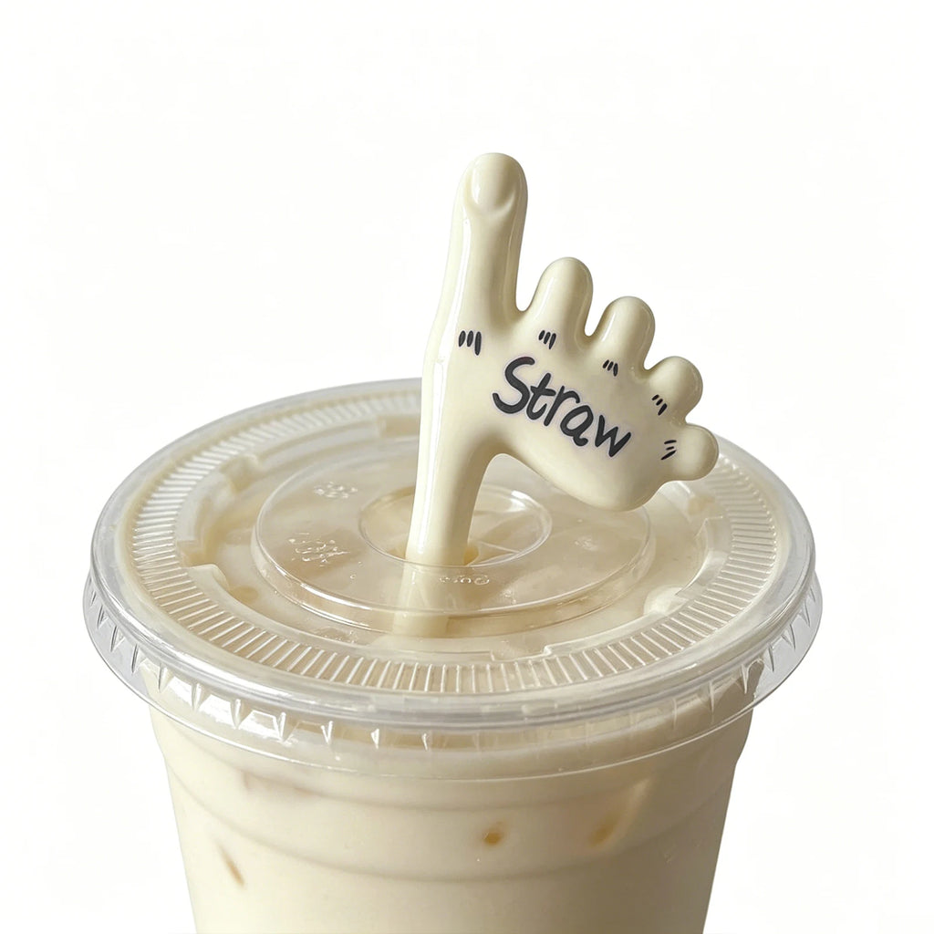 Funny Ceramic Toe Straws – Handmade Novelty Reusable Straw Novelty Drinking Straw Vue