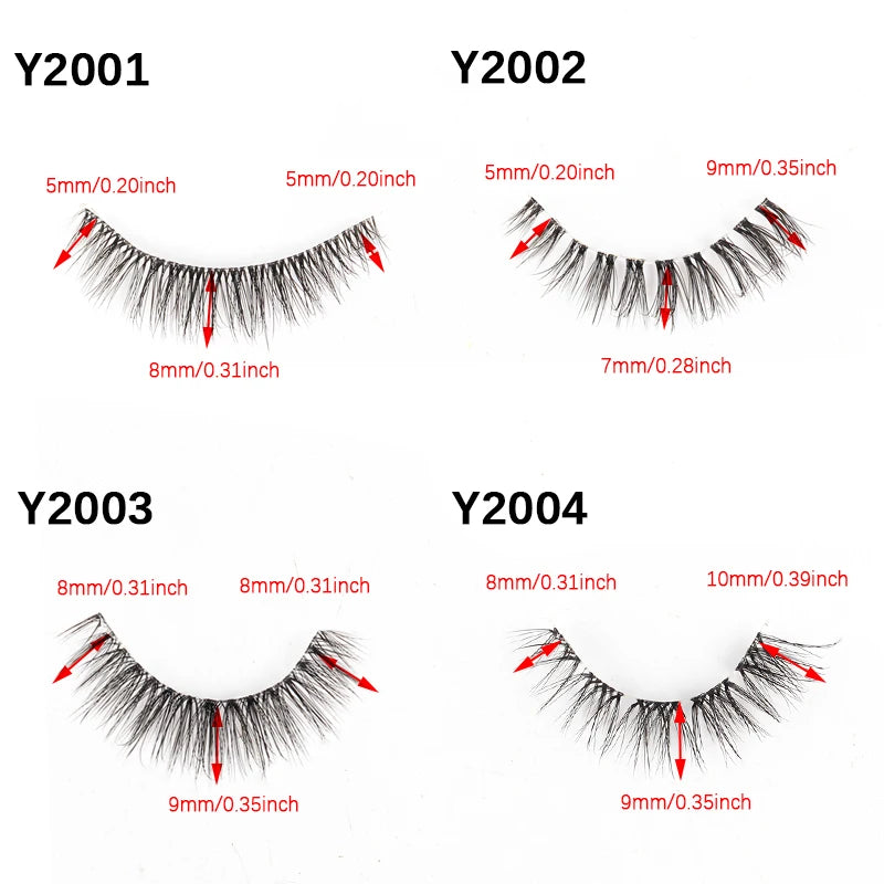 10 Pairs False Eyelashes Natural Look Soft Eyelash Extension 3D Mink Half Lashes Makeup Faux Cils Cat Eye Eyelashes Maquiagem Vue