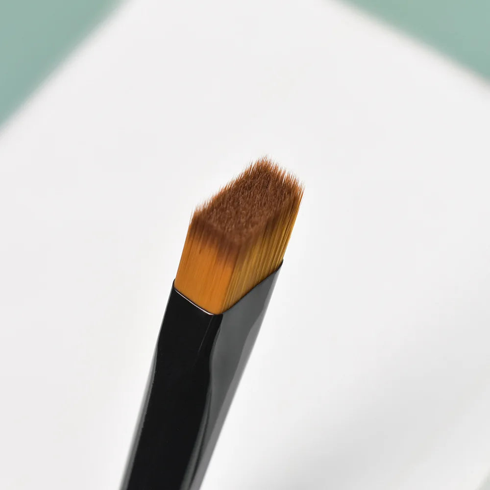 Eyebrow Makeup Brush Square Quad Angled Brushes Slanted Flat Beauty Cosmetic Tool Luxury Diamond Handle Private Label 20pcs Vue
