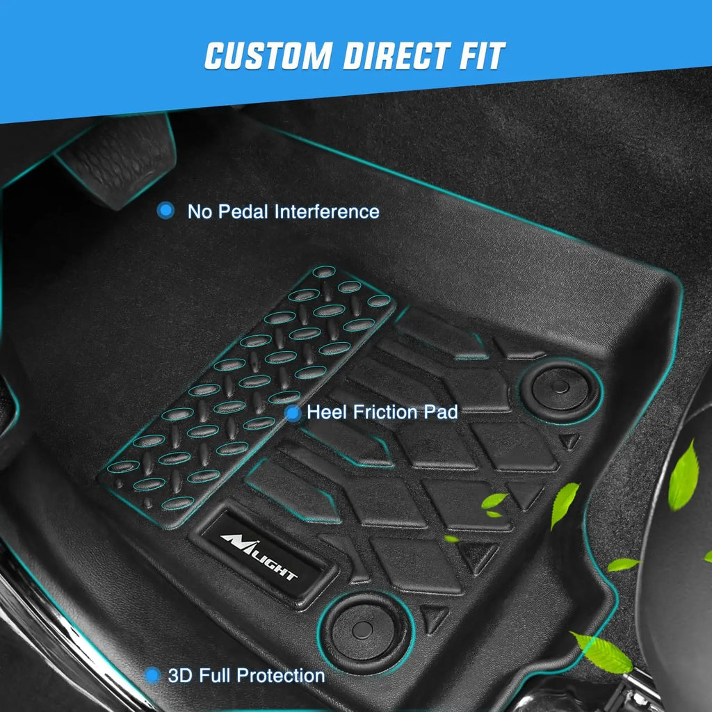 Nilight TPE Floor Mats for Honda Pilot 7 Passenger 2016 2017 2018 2019 2020 2021 2022,All Weather Custom Fit Heavy Duty Floor Liners Vue