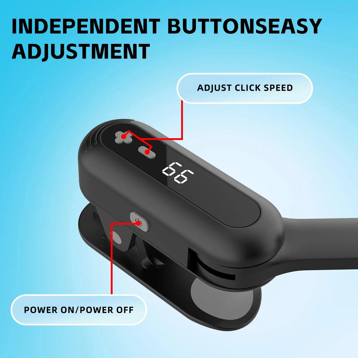Smart Automatic Screen Clicker Device,USB-Powered Finger-Simulating Continuous Clicker with Adjustable Speed for Smartphone Vue