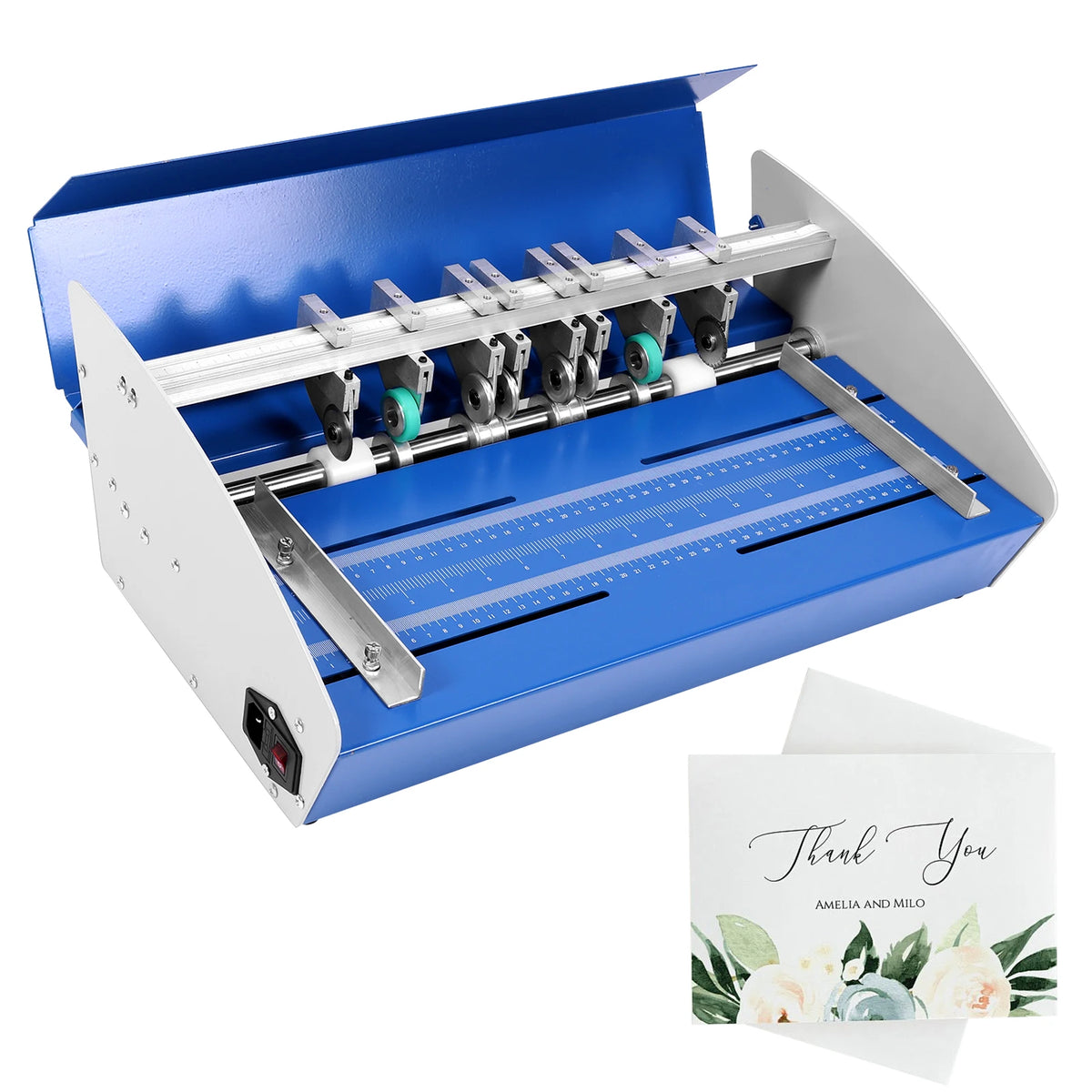 3-in-1 Electric Paper Creaser Perforator & Folder Machine 460mm Paper Finishing Machine Vue