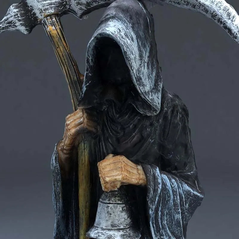 Soul Reaper Garden Office Decoration Ornaments Death Figurine Grim Reaper Holding Scythe Statue Altar Halloween Vue