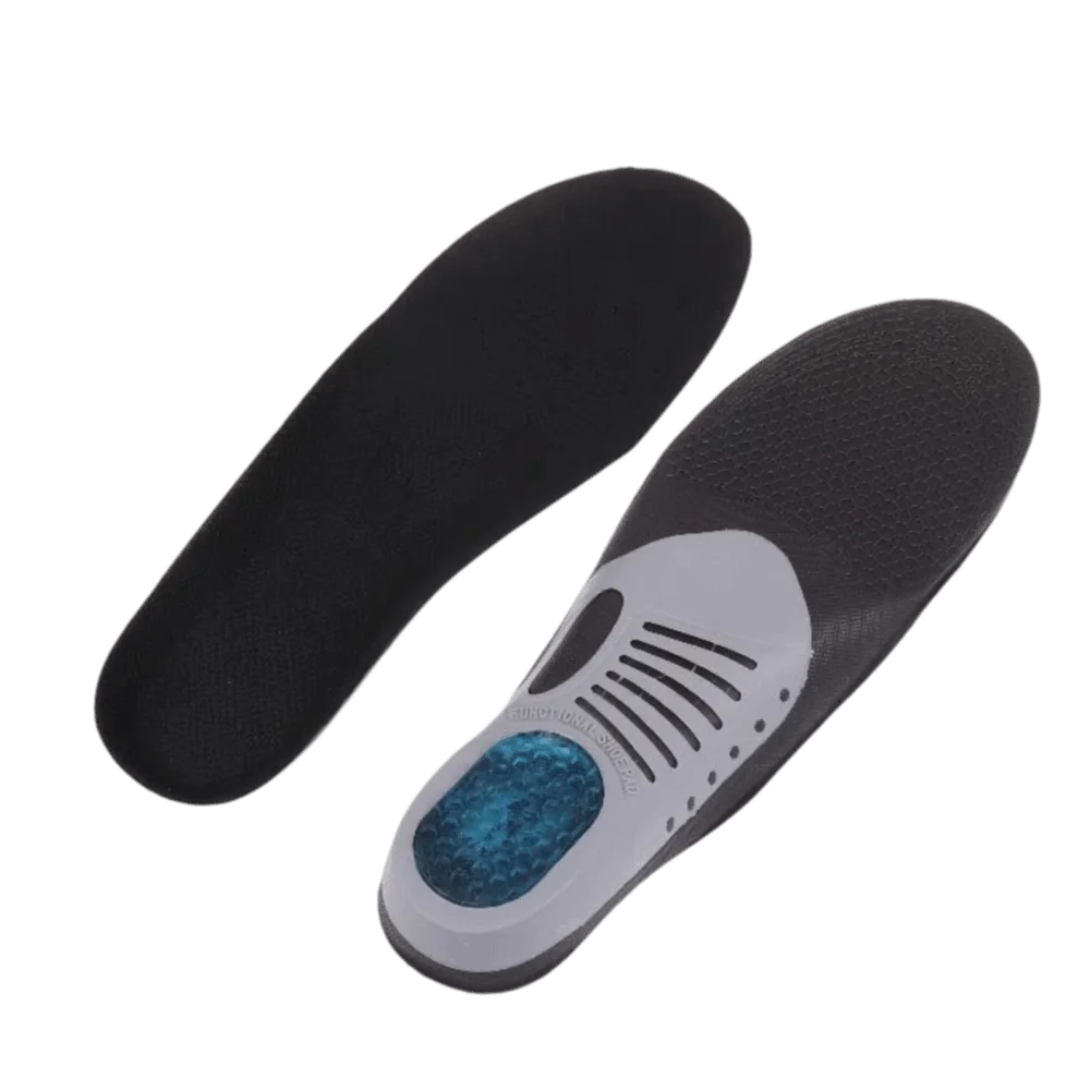 1 Pair Gel Material Sports Running Insoles Soft Elastic Orthopedic Support Orthotic Inserts Shock Proof Comfort Cushioning Vue S