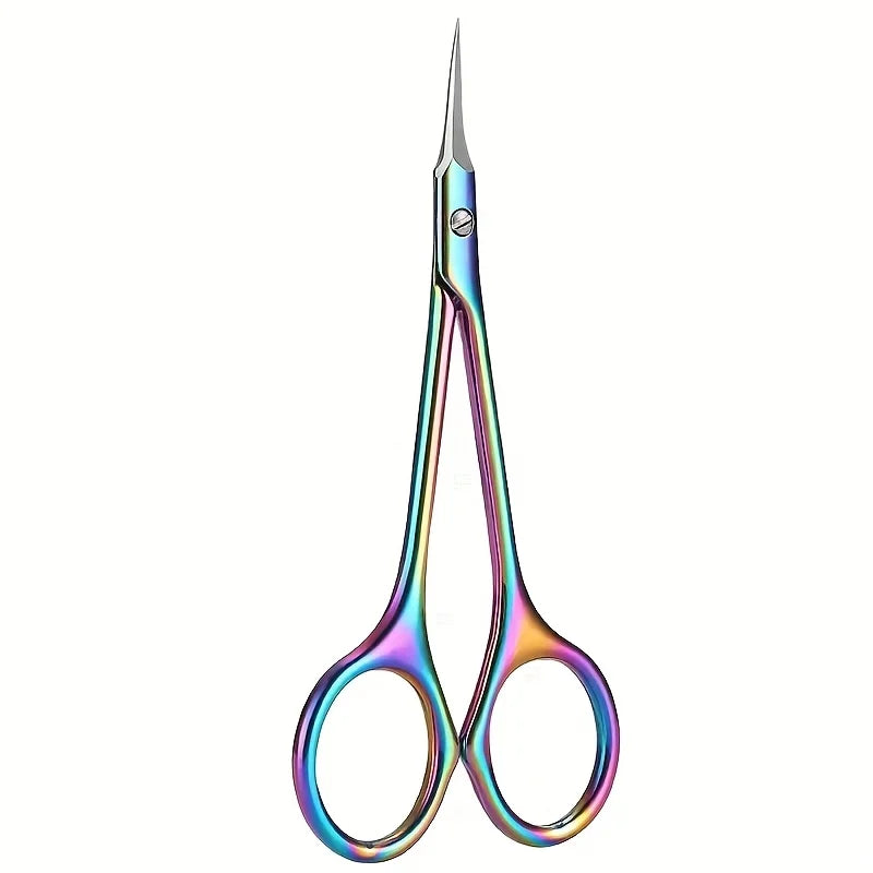 1pieces Professional Precision Dead Skin Removal Stainless Steel Cuticle Nippers Hypoallergenic Manicure & Pedicure Vue Colorful