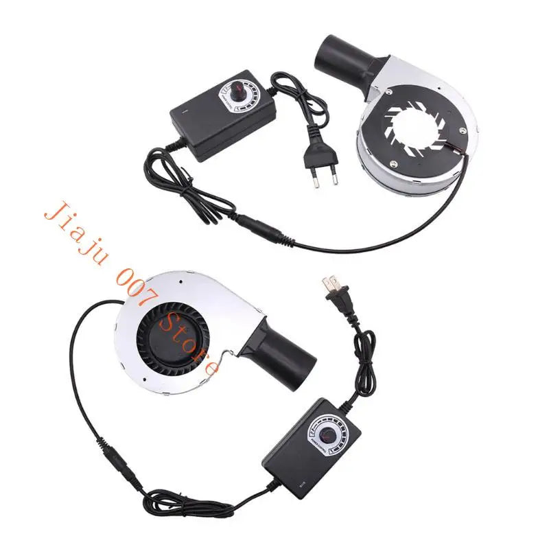 12V 24W Turbo Blower Fan with Air Duct for BBQ & Stove Turbo Blower Fan Vue