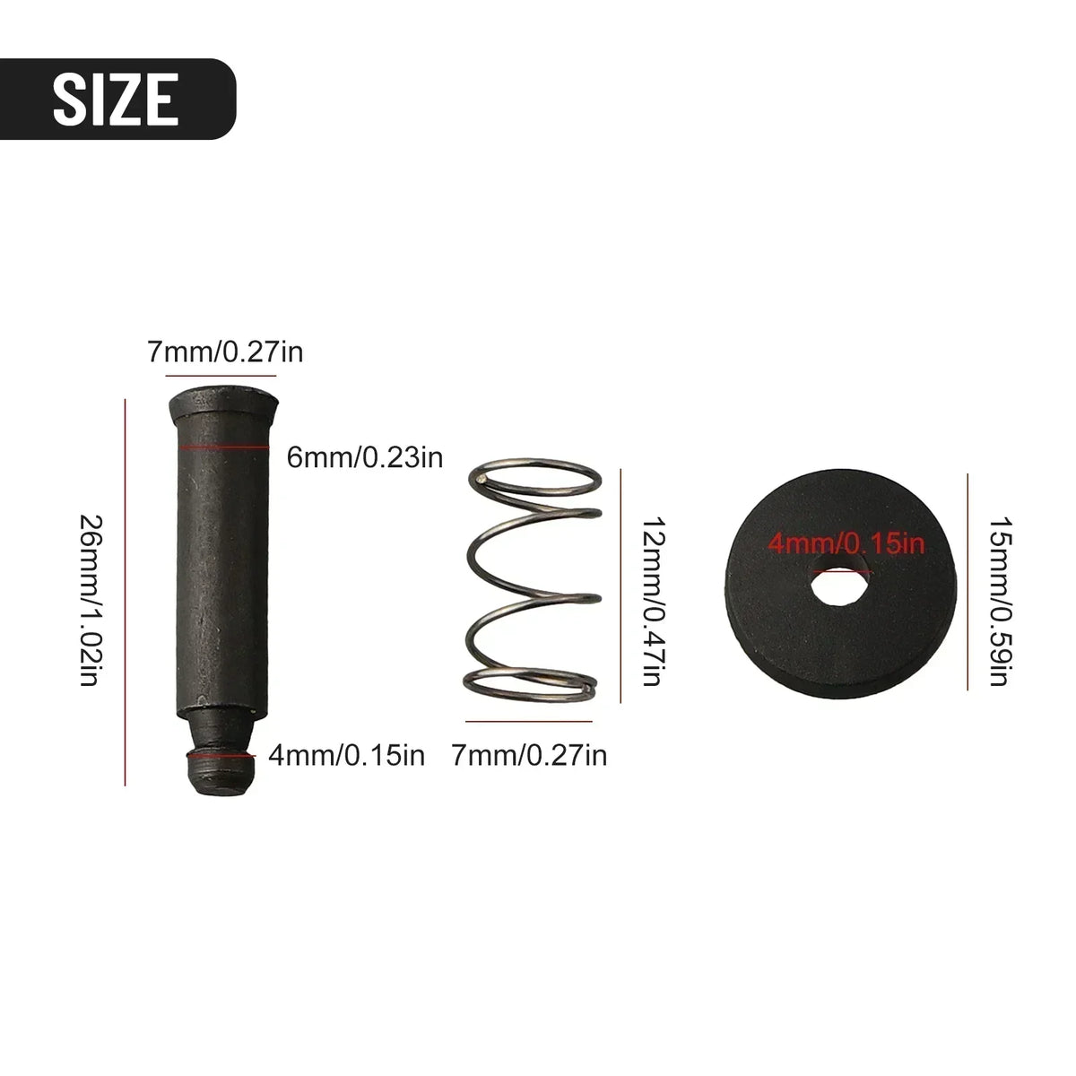 Grinder Lock Button Replacement Kit for Bosch GWS6-100 Grinder Replacement Parts Vue