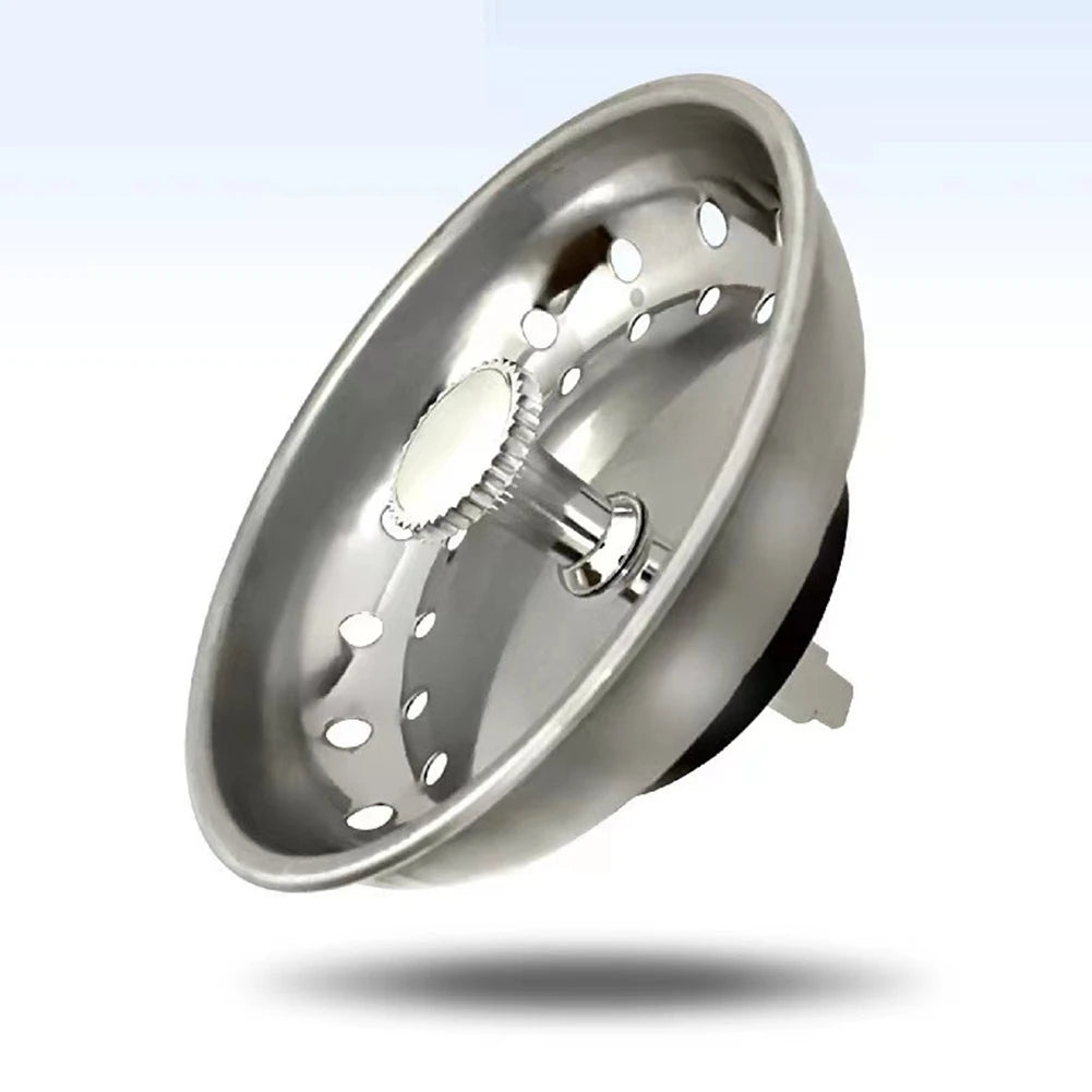 ABKW-American Flat-Headed Kitchen Sink Filter Water Plug European Sewer Parts Vue Silver
