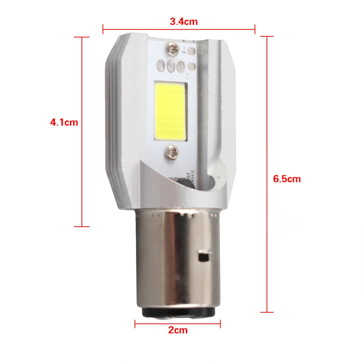 BA20D Motorcycle LED Headlight Blub High/Low Beam Light COB Scooter Head Lamp Motorcycle COB Headlight Bulb Vue