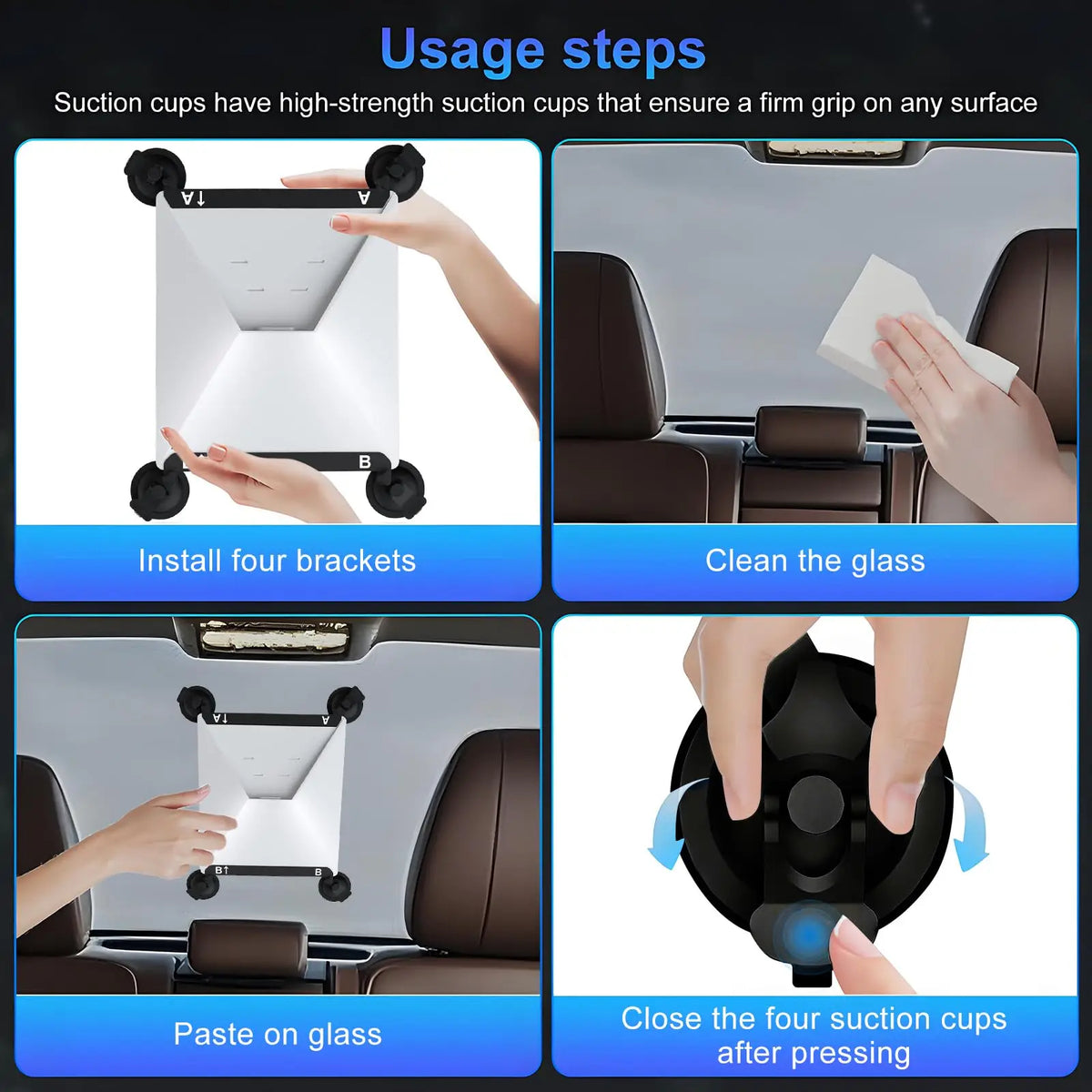 For Starlink Mini Suction Cup Mount for StarLink Mini Strong Mounting Kit for Car Windows/ Sunroofs/Windshield Accessories Vue