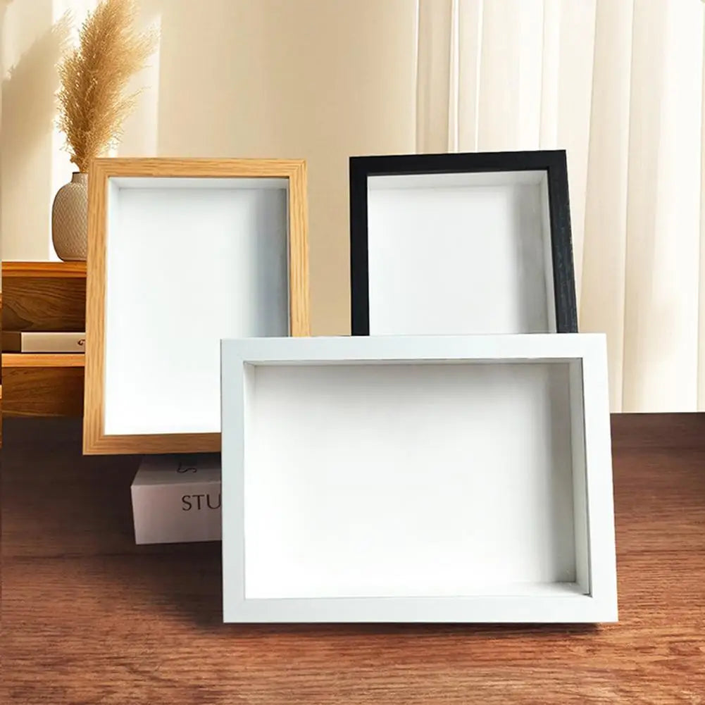 3D Shadow Box Frame for Dried Flowers Medals Display Case Deep Memory Box Picture Frame for Gifts Home Decor Wall Art Vue