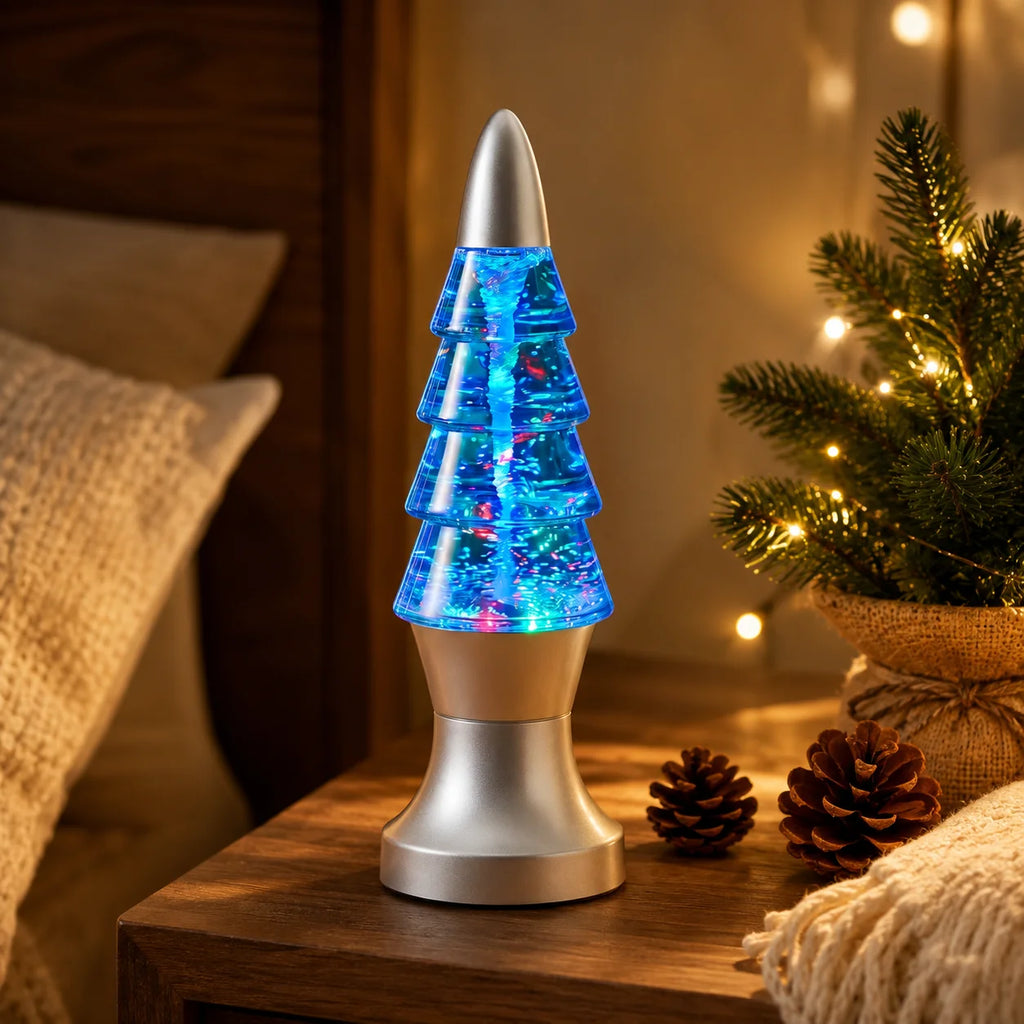 LED Water Vortex Lamp Color Changing Night Light Tornado Motion Desktop Table Lamp Bedroom Bedside Stress Relief Decor Vue
