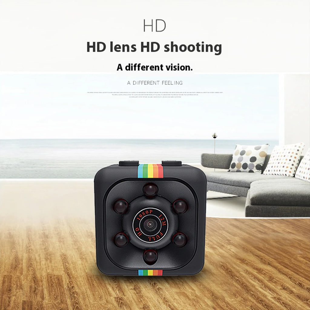SQ11 Mini 1080P HD Camera – Motion Detection & Night Vision Mini HD Camcorder Vue