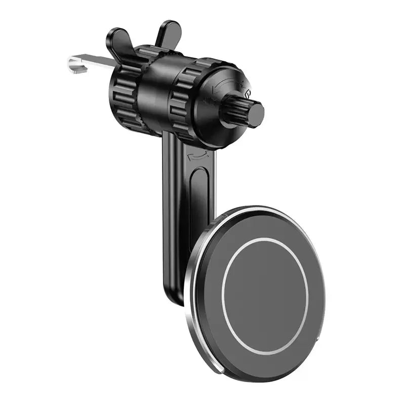 Magsafe Car Phone Holder,Powerful Magnetism Premium Quality Single-Hand Operation Metal Hook Magnetic Car Phone Mount Vue M-Y6-Black