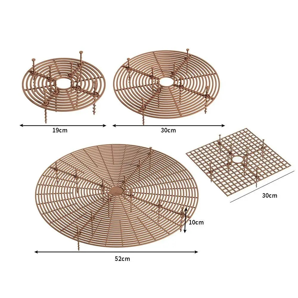 Cuttable Plant Pot Guards Rust-proof Round/Square Flower Pot Cover Multi-use Plastic Plant Protection Mesh Garden Vue
