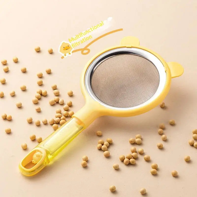 User-friendly Fine Mesh Flour Strainer with Heat Resistant Removable Screen for Kitchen Use Vue