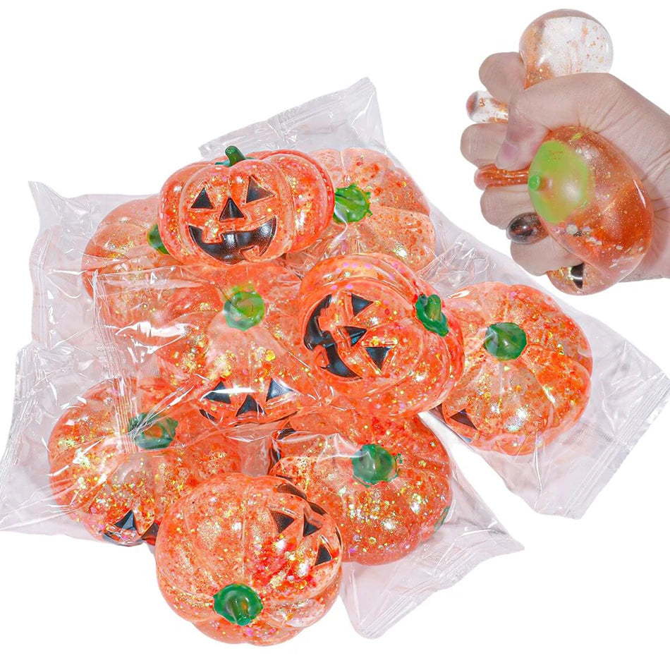 Halloween Pumpkin Maltose Stress Ball squishies Toy Soft Stress Ball squishy Slow Rebound Fidget Toy Stress Relief Relax Toys Vue