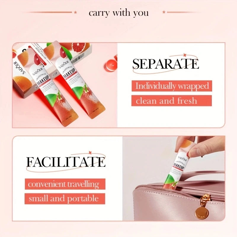 10/20 Pieces of Makeup Remover, Gently Removes Makeup from the Face, Lips, and Eyes, Refreshing and Lightweight, with a Gentle Formula Suitable for All Light Beige Skin Types, the Makeup Remover Oil Features a Simple Bottle D Vue