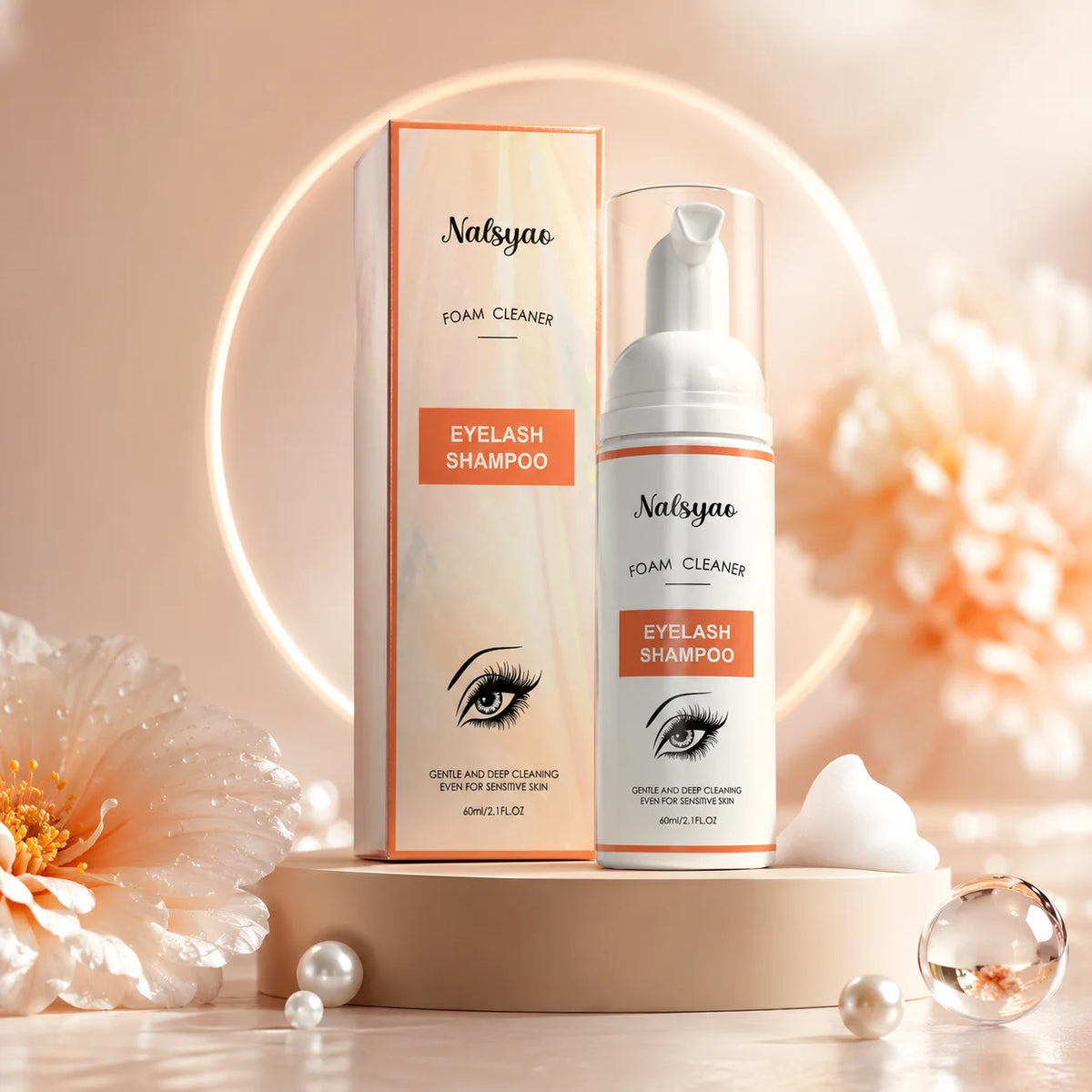 Gentle Cleansing Lash Super Concentrate Mousse Eyelash Shampoo Grafting Foam Extension Makeup Tools Supplies Shampoo Brush Set Vue