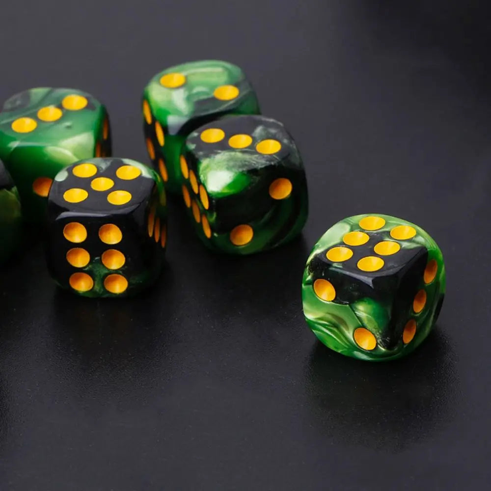 Durable 12mm Number Family Party Round Corner Board Games Transparent Table Game Dice Set Digital Game Dices Polyhedral Dice Vue