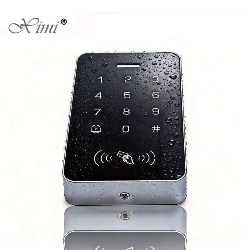 Dual Frequency RFID Access Control Keypad IP65 Waterproof 125KHZ And 13.56Mhz Door Lock Opener Keyboard System Vue
