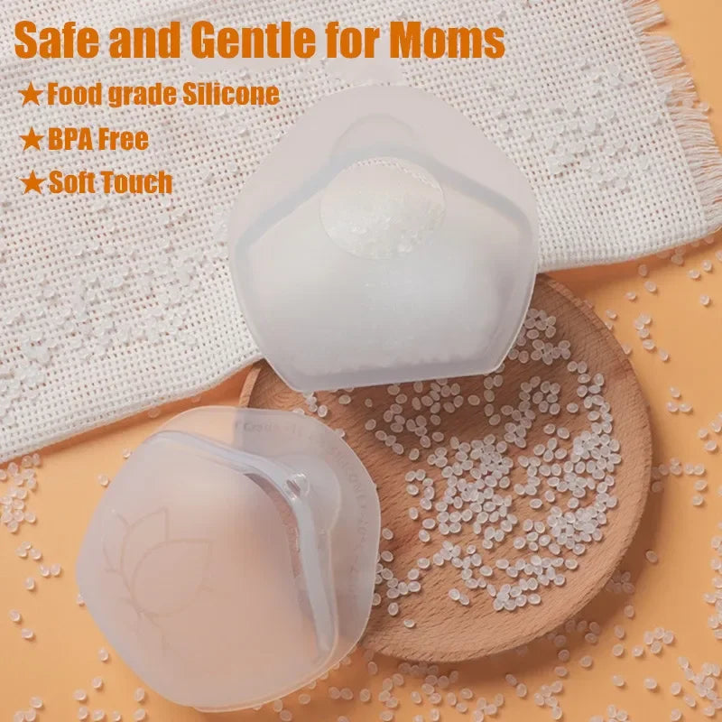 1pc Baby Breastfeeding Large New 70mL Capacity Collector Safe Silicone Wearable Milk Milk Saver Reusable Leak-proof Nursing Cup Vue
