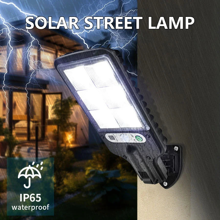 Outdoor Led Solar Light 72 COB Wall Lamp with PIR Motion Sensor Sunlight Rechargeable Waterproof Garden Fence Yard Auto On/Off Vue