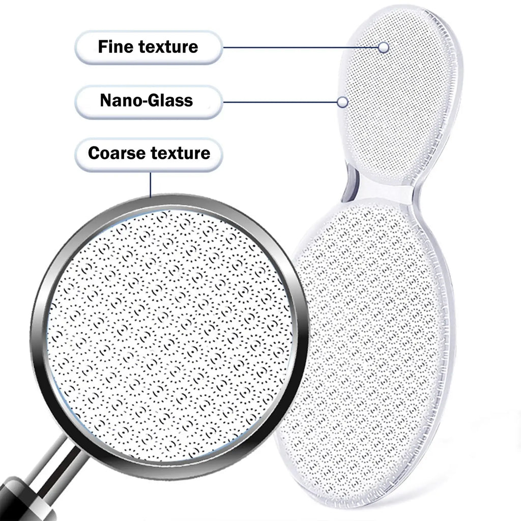 1Pc Reusable Clear Foot File Portable Dead Skin Removal Foot Scrubber Professional Foot & Nail Care Pedicure Tools Vue