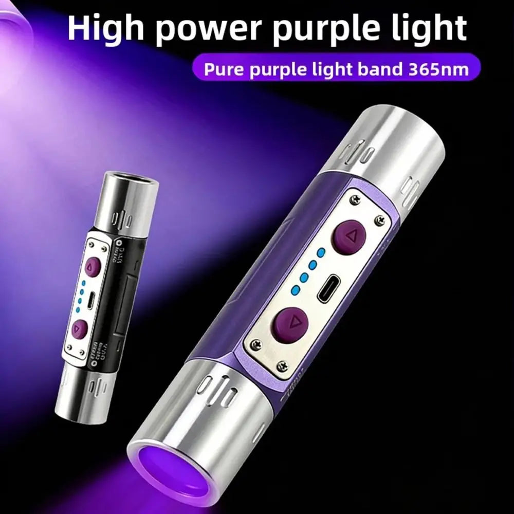 UVC Longwave UV Flashlight Shortwave 254nm Blacklight LED Flashlight LED 395nm UV Flashlight Lamps Phosphor Detector Vue