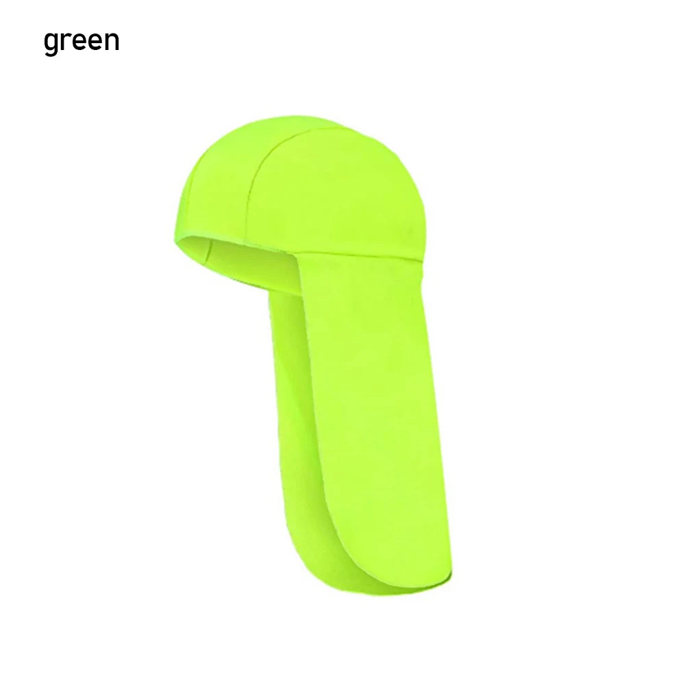 Cycling Neck Shield Protector Hard Hat Cooling Cap Sun Shade UV Vue green