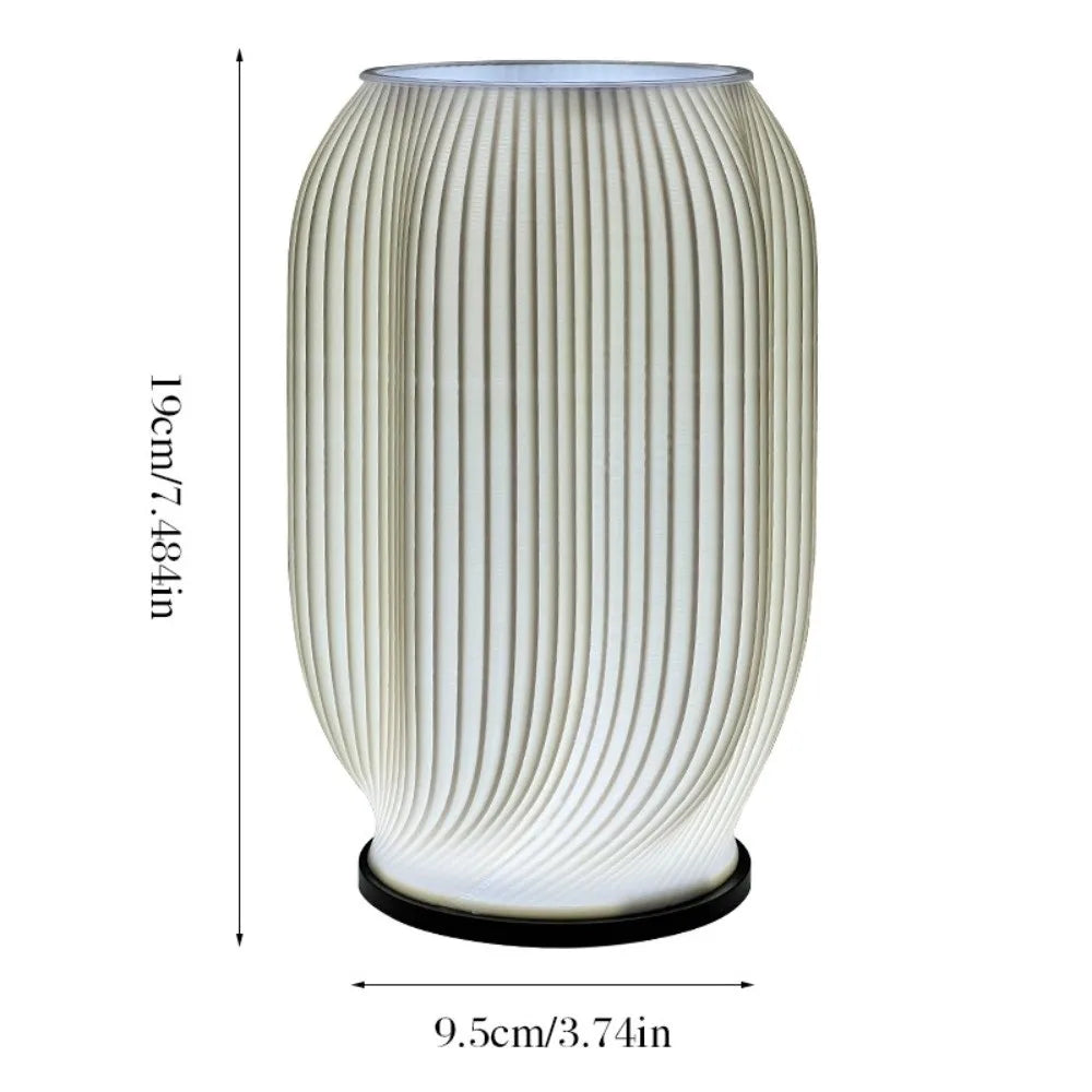 3D Printing LED Desk Lamp Dimmable Minimalist Night Light Adjustable Color Temperature USB Powered Decorative Desk Lamp Vue A