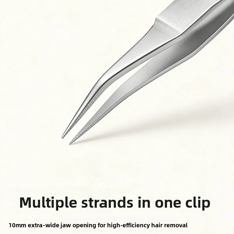 Stainless Steel Beard Mustache Trimmer Tweezers with Precision Tweezing for Facial Hair Grooming Professional & Use for Mustache Vue