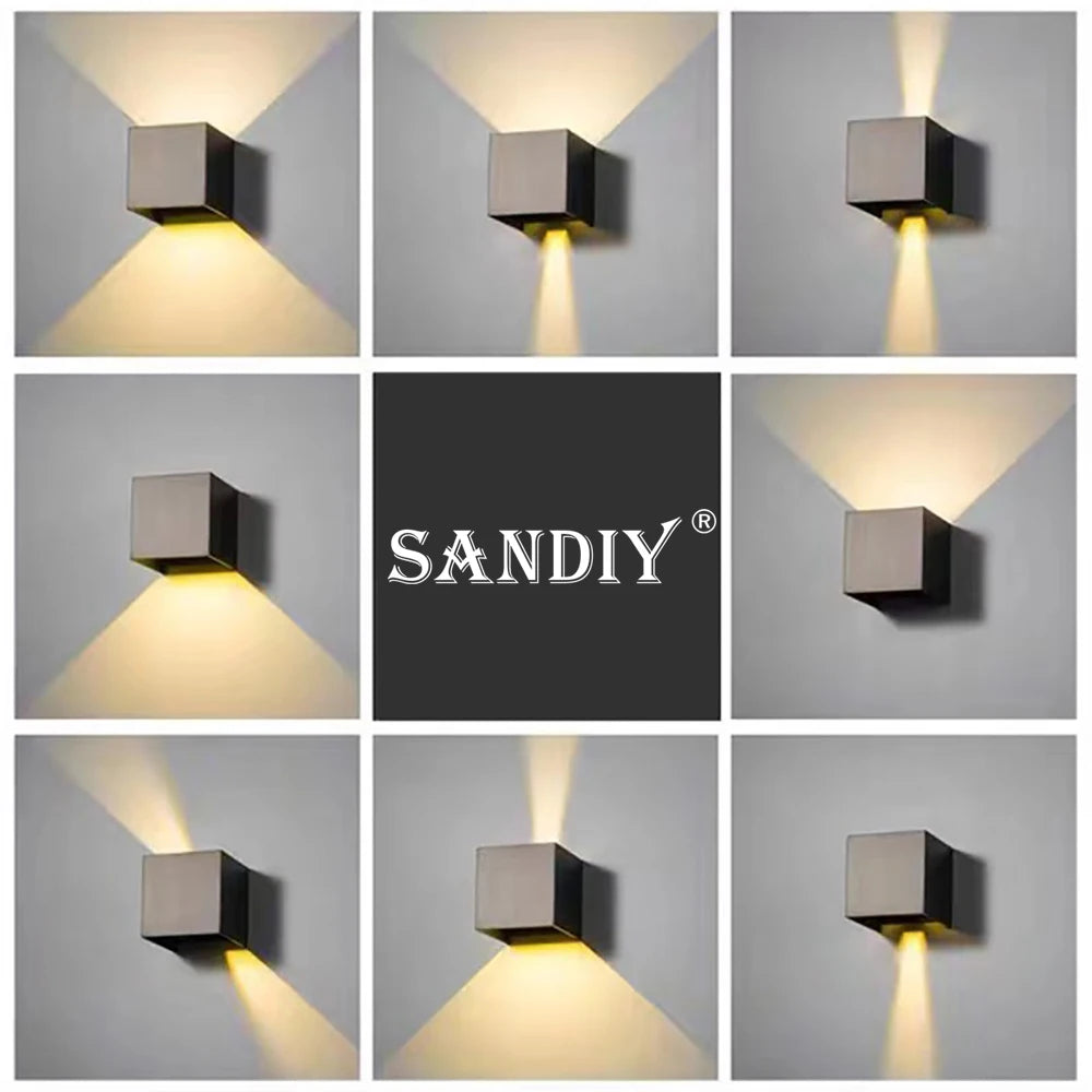 SANDIY IP65 Outdoor Motion Sensor LED Wall Sconce Light Outdoor Wall Sconce Vue
