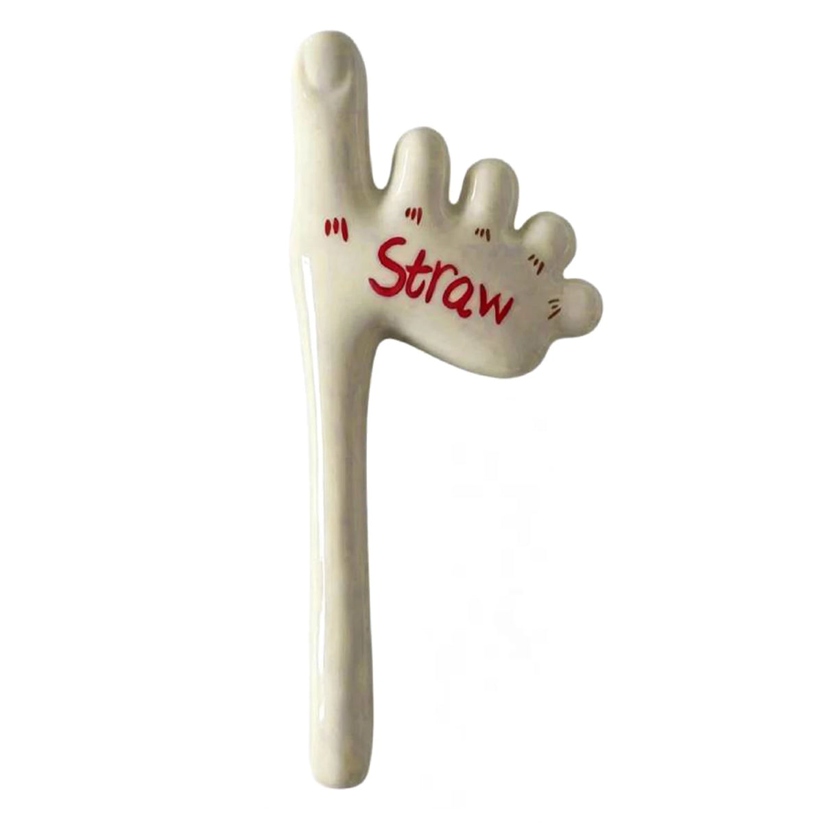 Funny Ceramic Toe Straws – Handmade Novelty Reusable Straw Novelty Drinking Straw Vue Red China Mainland