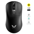 Wireless 2.4G Mouse Light Weight Design 1600 DPI Adjustable Plug And Play Low Noise Button Simple Style Mouse for Office Gaming Vue Black