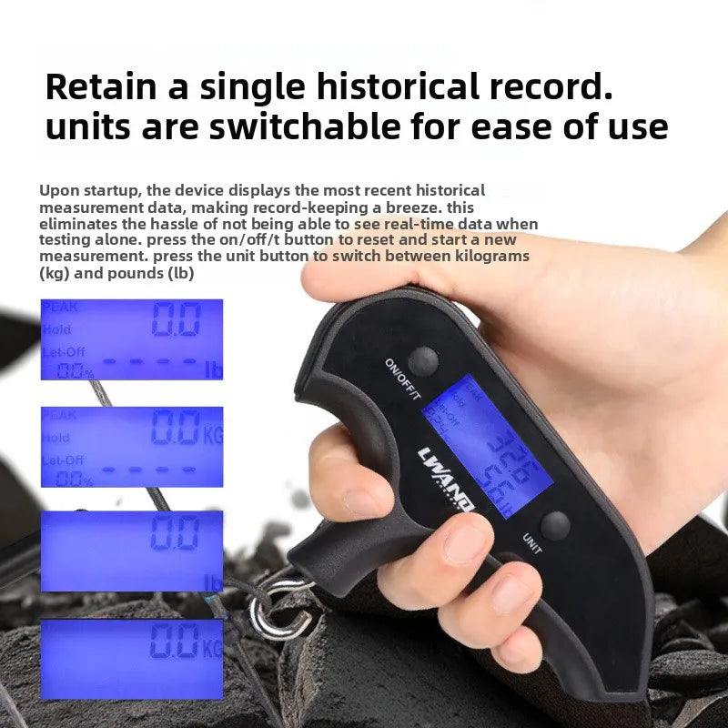 Bow Draw Weight Gauge Metal Archery Scale Recurve Compound Bow Pull Weight Tester Professional Bow Tuning Tool Vue