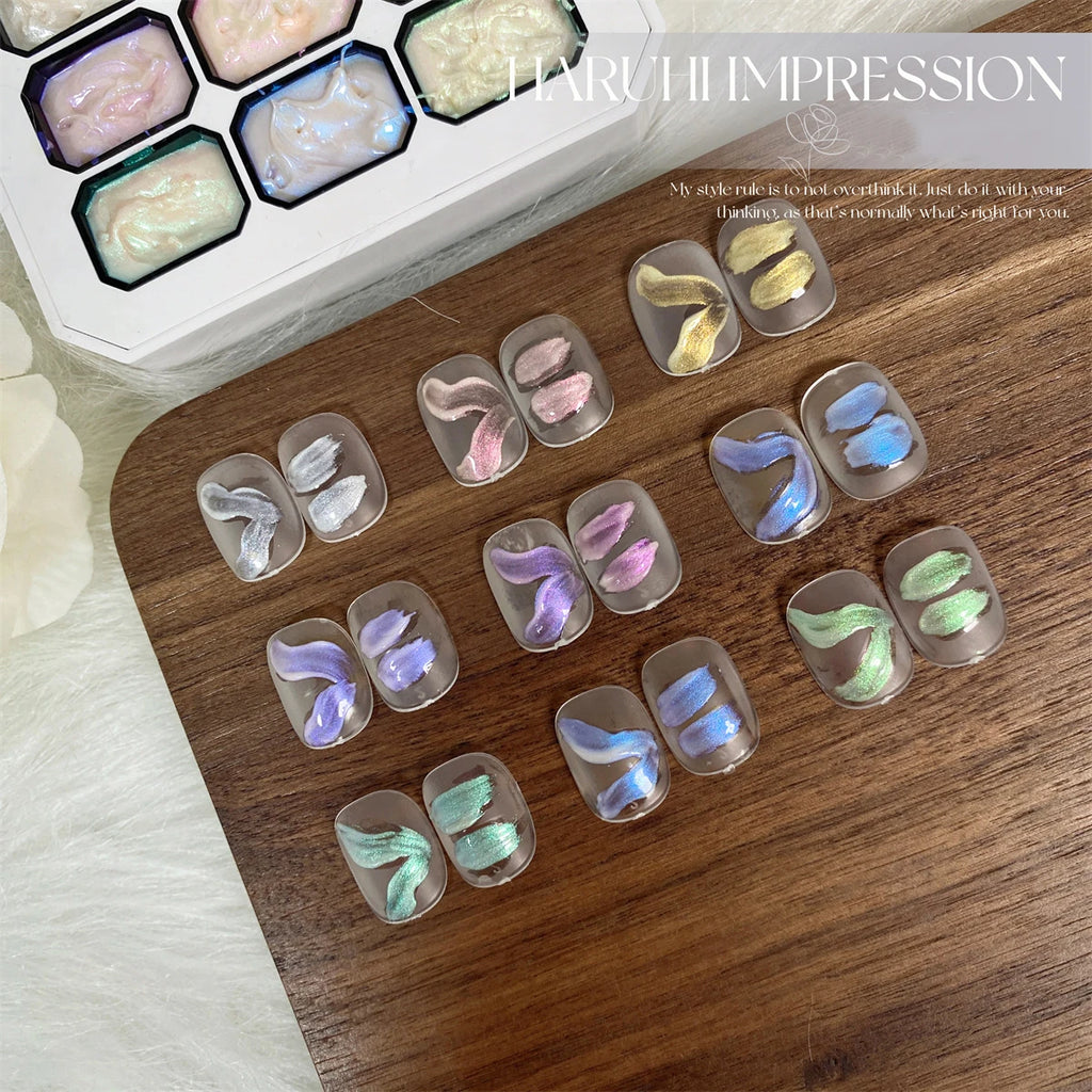 1pc sjp 9-color new popular color patting gel gradient color semi permanent UV&LED gel nail art creation salon DIY Vue