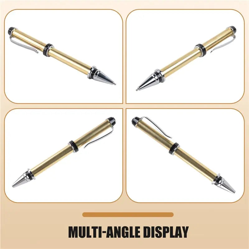 ABKW-6 Pieces Wood Turning Pen Set With Refills Rotating Pen Kit For Wood Turning Bulk Lathe Turning Supplies For Pen Making Vue