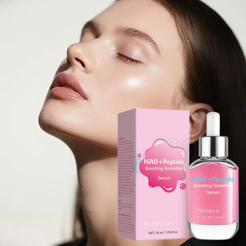 Original Korean Essence NAD+ Peptide Boosting Smooth Serum Revitalize Firming Repair Barriers Peach Whitening Facial Skin Care Vue 30ml essence