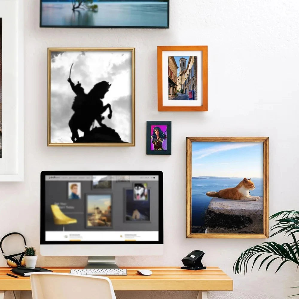 Hidden Wooden Photo Frame Sight Secret Storage Compartment Diversion Stash Safe Container Home Hide Money Cash Ring Necklace Key Vue