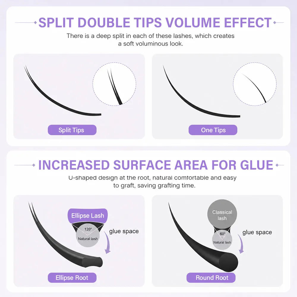 MASSCAKU Ellipse Lashes Glamour and Whimsy Looking Flexible Luxury Cost but Cheap Eyelash for Lash Artists Make Up Top Supplier Vue