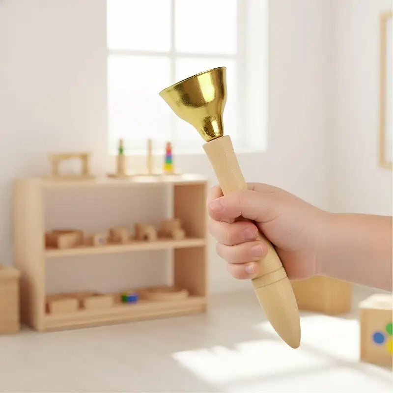 Children Musical Instrument Toy Bells With Strings/Handles Percussion Instrument Vue