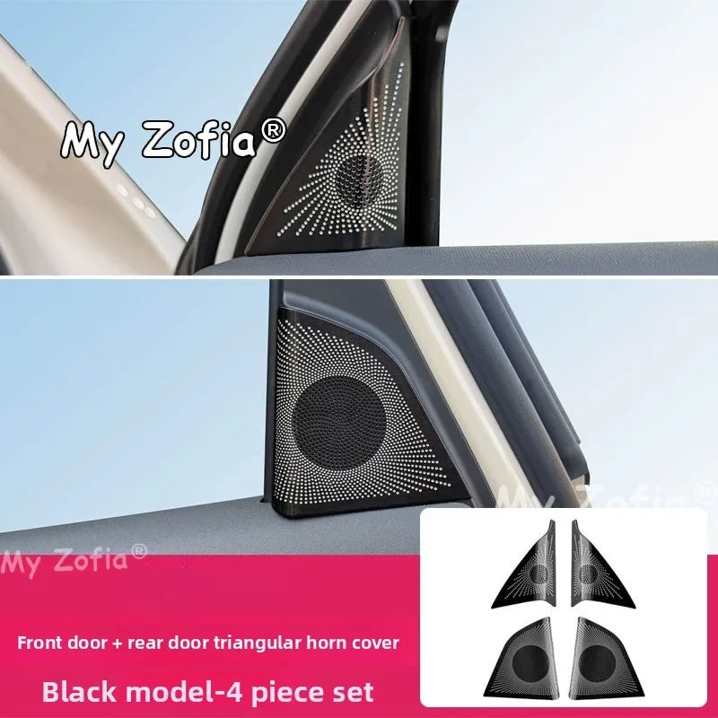 Car A-Pillar Speaker Cover Trim Auto Front A Pillar Audio Speaker Grille Decor Frame Accessories For GWM Ora 5 2025 2026 2027 Vue A