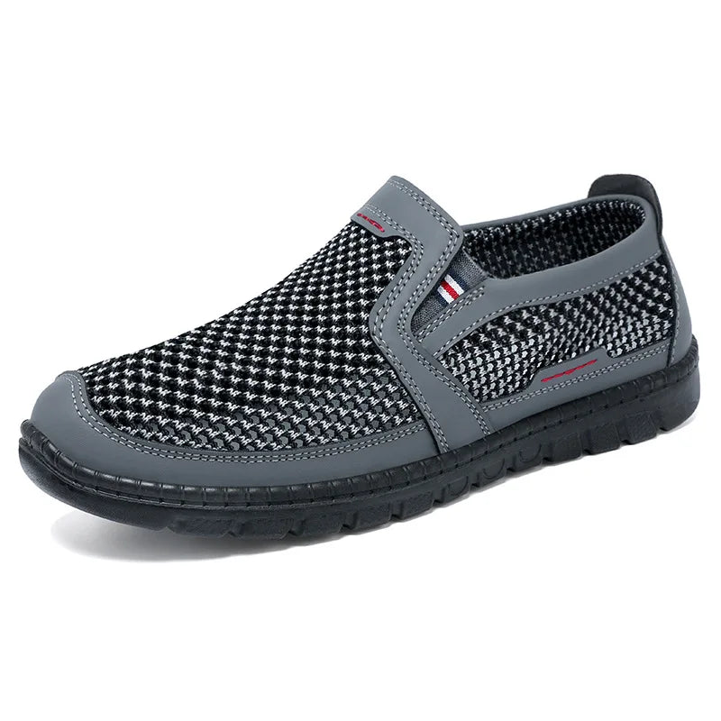 Men's Mesh Breathable Slip-On Flat Shoes | Sizes 39–47 Men's Slip-On Shoes Vue