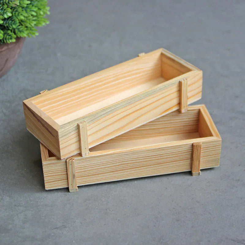 Vintage Wood Garden Flower Planter Succulent Pot Rectangle Trough Box Plant Bed Planter Succulent Flower Plant Container Box Vue
