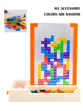 3D Blocks Puzzle Toys, DIY Intelligent Colorful Plastic Blocks Game Transparent Brain Teaser Toy for 8+ Boys and Girls Vue WHITE