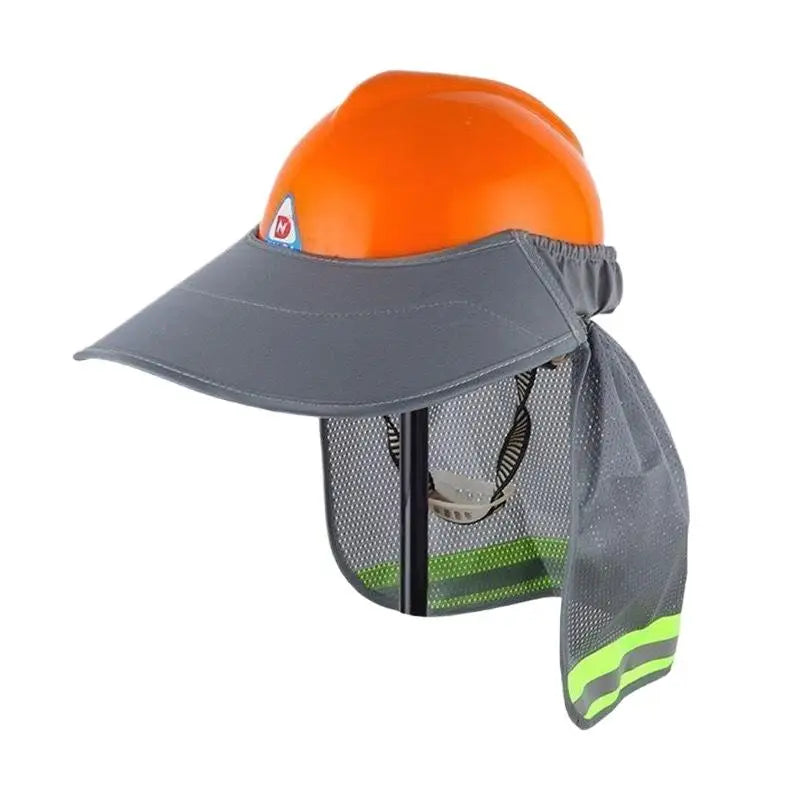 Summer Sun Shade Safety Hard Hat Neck Shield Helmets Reflective Hat Brim Reflective Cap Cover For Construction Workers Vue