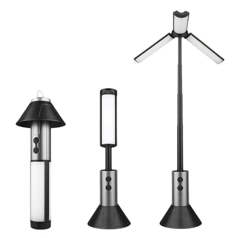 ABKW-Camping Light Multi-Functional Rechargeable Telescopic Lantern Flashlight 2 In 1 Outdoor Emergency Work Light Vue Default Title