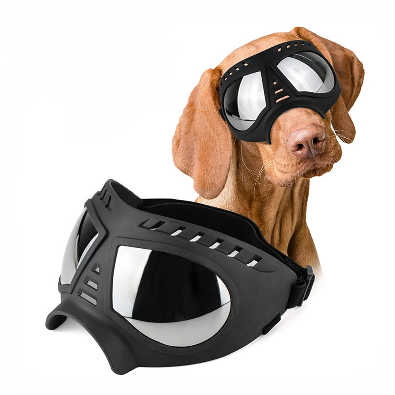 Pet Dog Goggles Sunglasses Anti-UV Sun Glasses Eye Wear Protection Waterproof Windproof Large Dog Sunglasses Pet Dog Supplies Vue